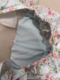 A line Square Neckline Floral Vacation Beach Dress Birthday Dress SD0013