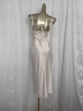 Sheath Spaghetti Straps Satin Vacation Beach Dress Birthday Dresses SD0014