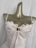 Sheath Spaghetti Straps Satin Vacation Beach Dress Birthday Dresses SD0014