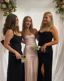 Mermaid Pink Long Prom Dresses Formal Graduation Party Dress Evening Dress SD1664
