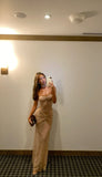 Sheath Sweetheart Sequin Floor Length Champagne Evening Dress Prom Dresses SD1722