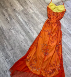 A Line Halter Tulle Long Prom Dresses Formal Evening Dresses SD2712